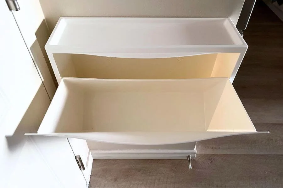 IKEA「トローネス」で狭い玄関スッキリ！収納力アップのマンションDIY